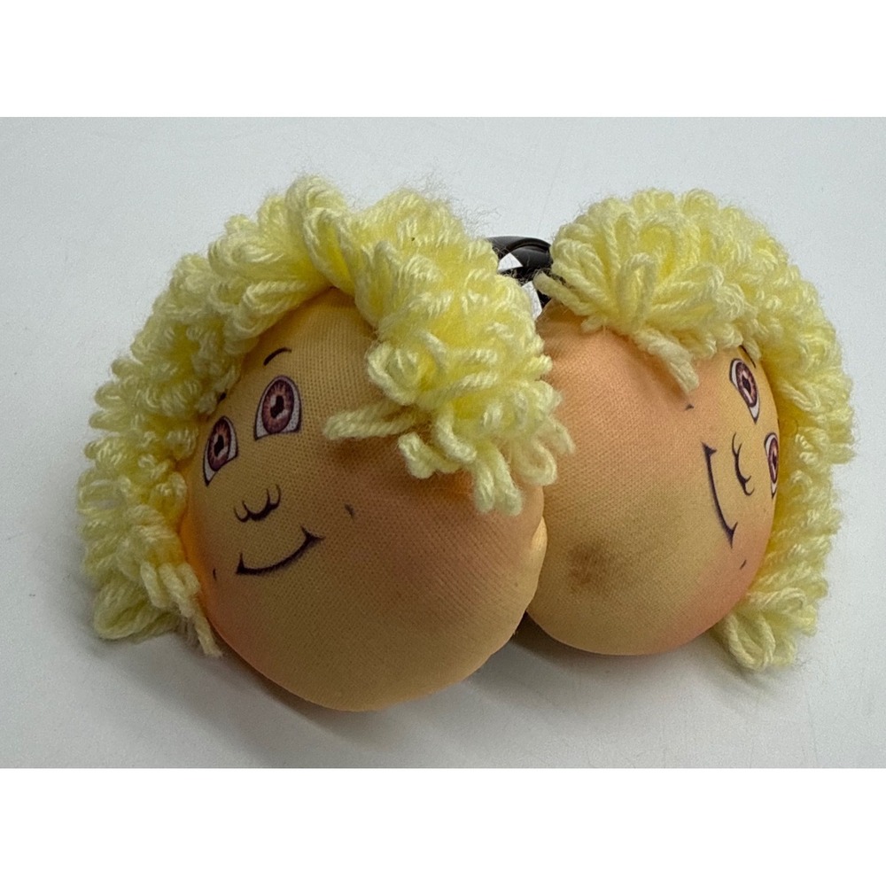 Vintage 1984 Cabbage Patch Kids Earmuffs Yellow Hair Adjustable Headband